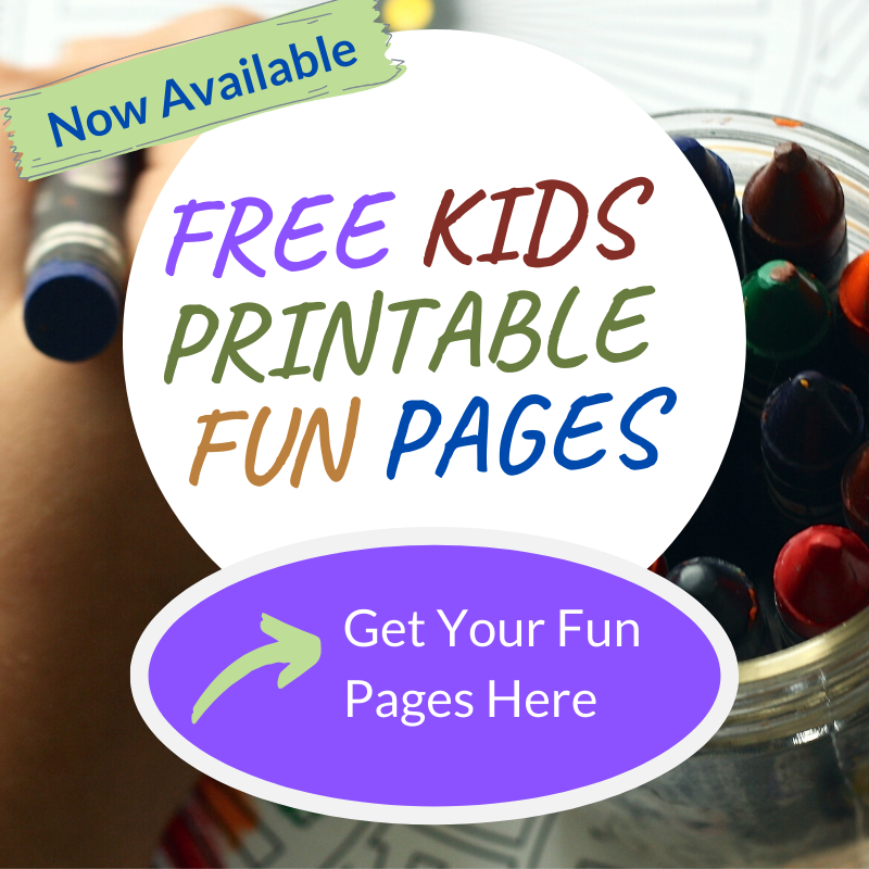 Kids Printable Fun Pages Website Graphic