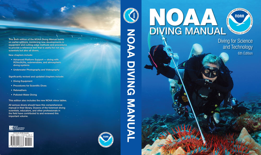 Cover spread NOAA Diving Manual w