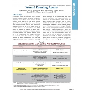 Wound Dressing Agents